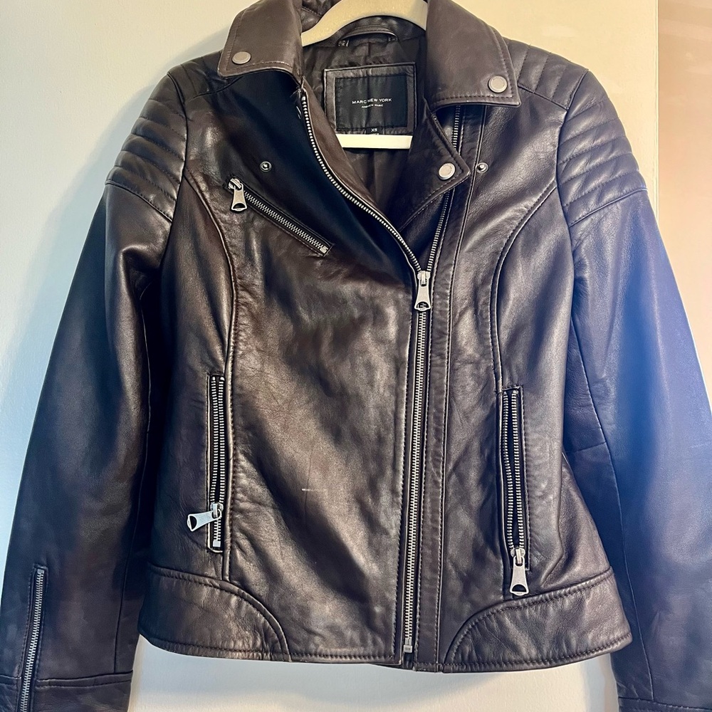 Marc New York Brown Leather Jacket